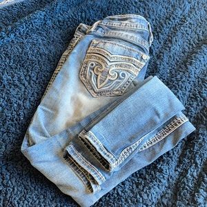 Size 25 Rock Rival Straight Leg Jeans